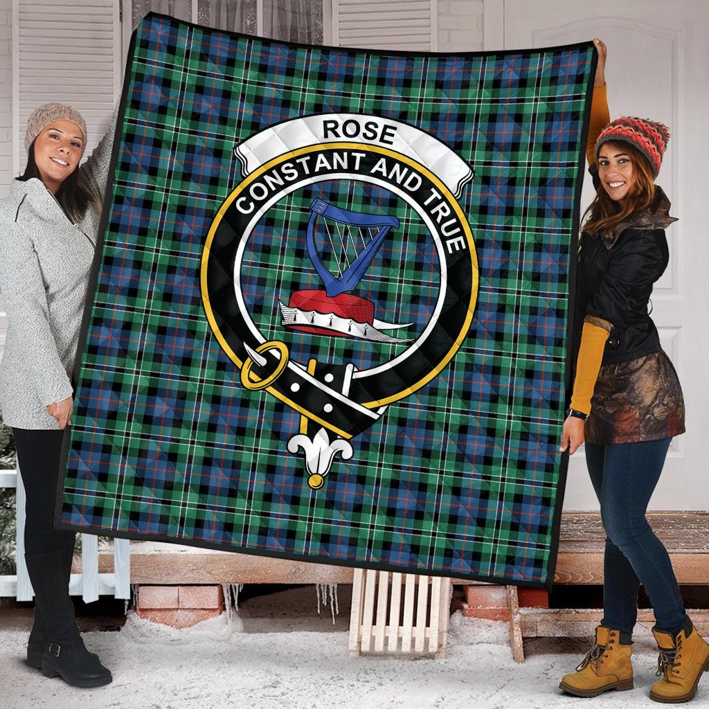 Rose Hunting Ancient Tartan Crest Quilt