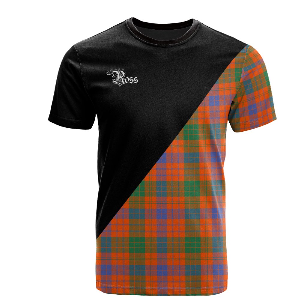 Ross Ancient Tartan - Military T-Shirt