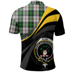 Ross Arisaid Tartan Polo Shirt - Royal Coat Of Arms Style