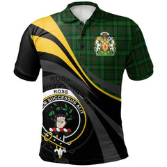 Ross Hunting 02 Tartan Polo Shirt - Royal Coat Of Arms Style