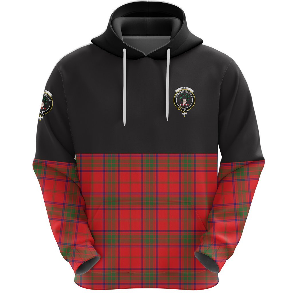 Ross Modern Clan Half Of Tartan Hoodie
