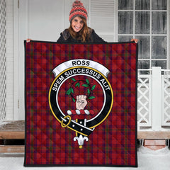 Ross Old Tartan Crest Quilt
