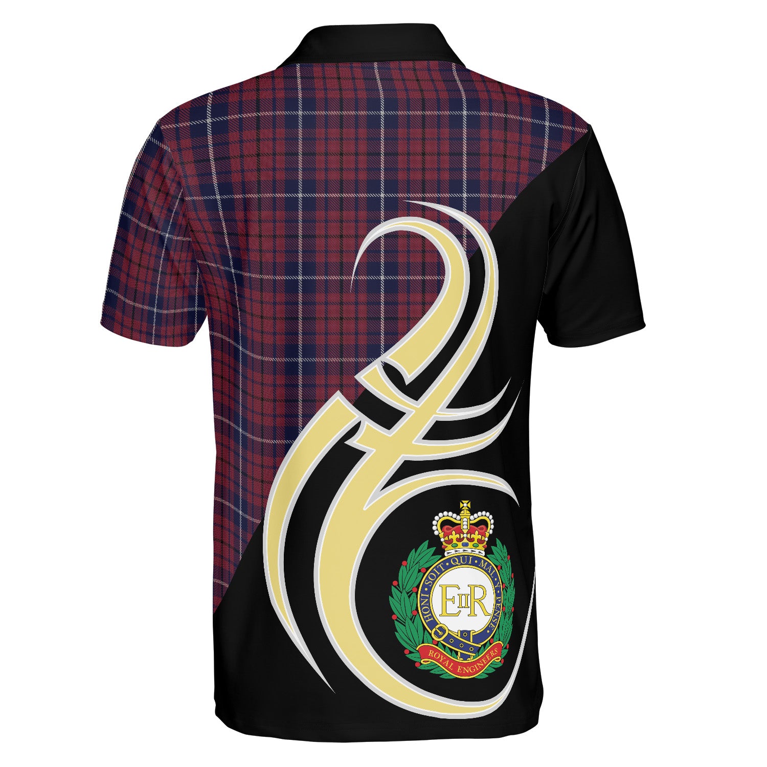 Royal Engineers Tartan Polo Shirt - Believe In Me Style