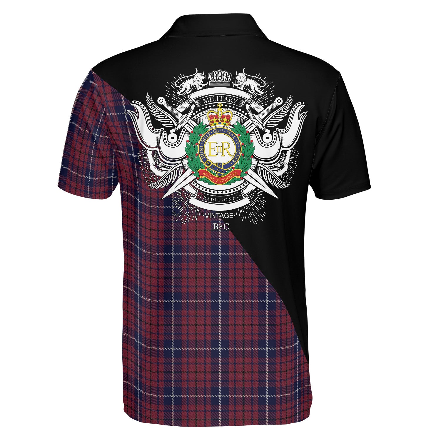 Royal Engineers Tartan - Military Polo Shirt