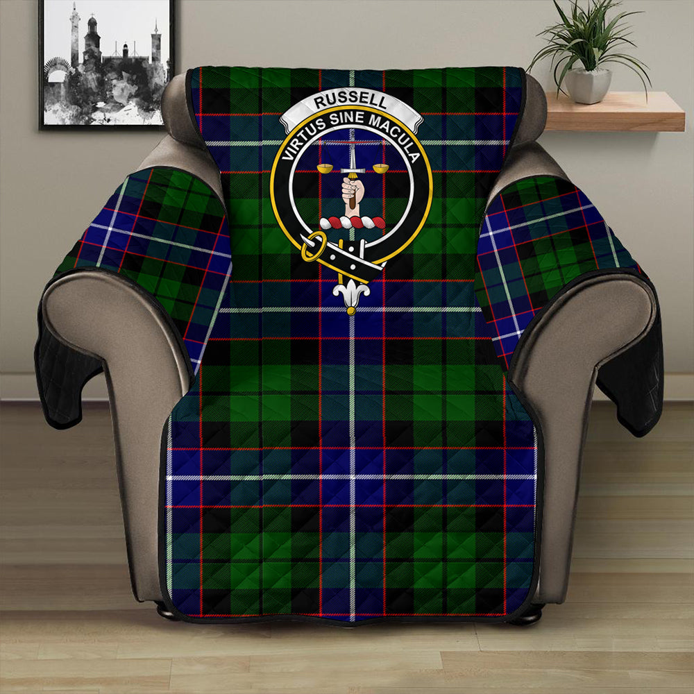 Russell Modern Tartan Crest Sofa Protector