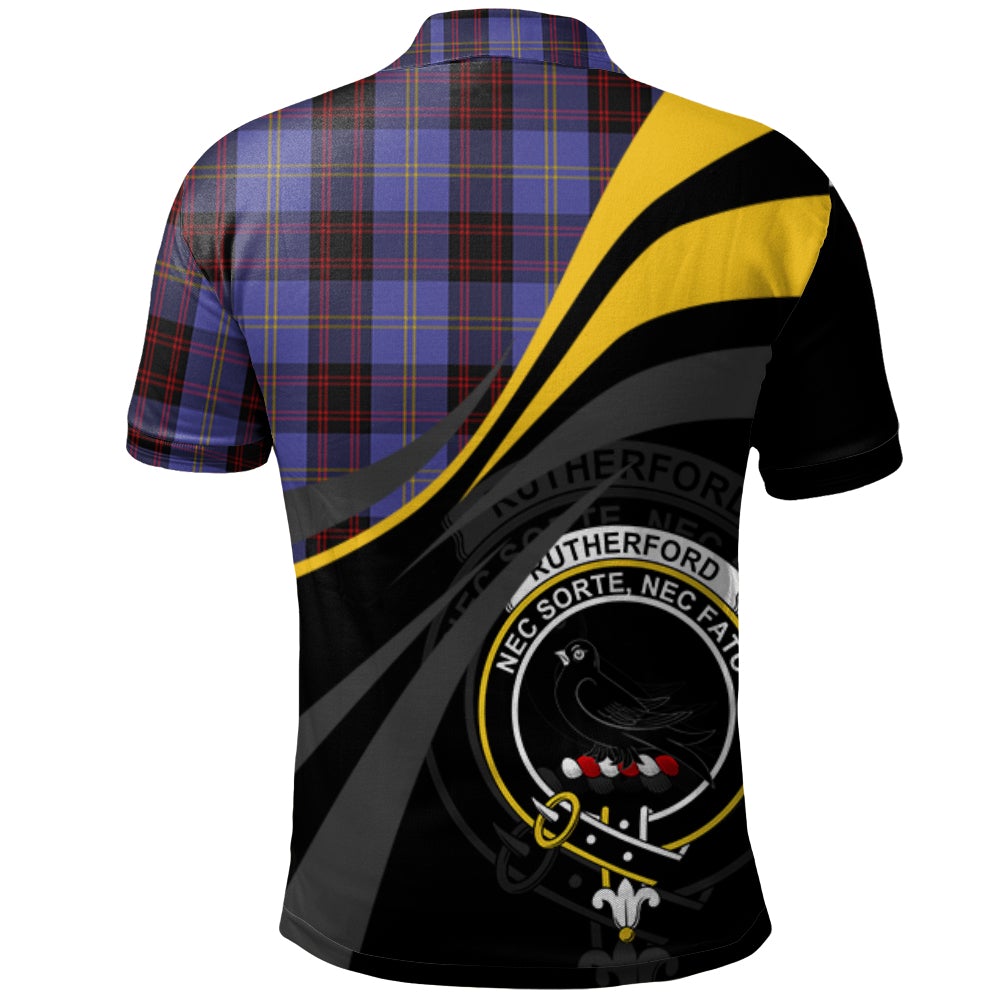 Rutherford Tartan Polo Shirt - Royal Coat Of Arms Style