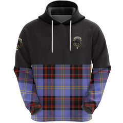 Rutherford Clan Half Of Tartan Hoodie