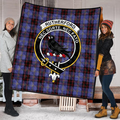 Rutherford Tartan Crest Quilt