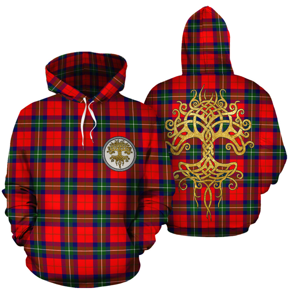 Ruthven Modern Tartan Hoodie - Tree Of Life
