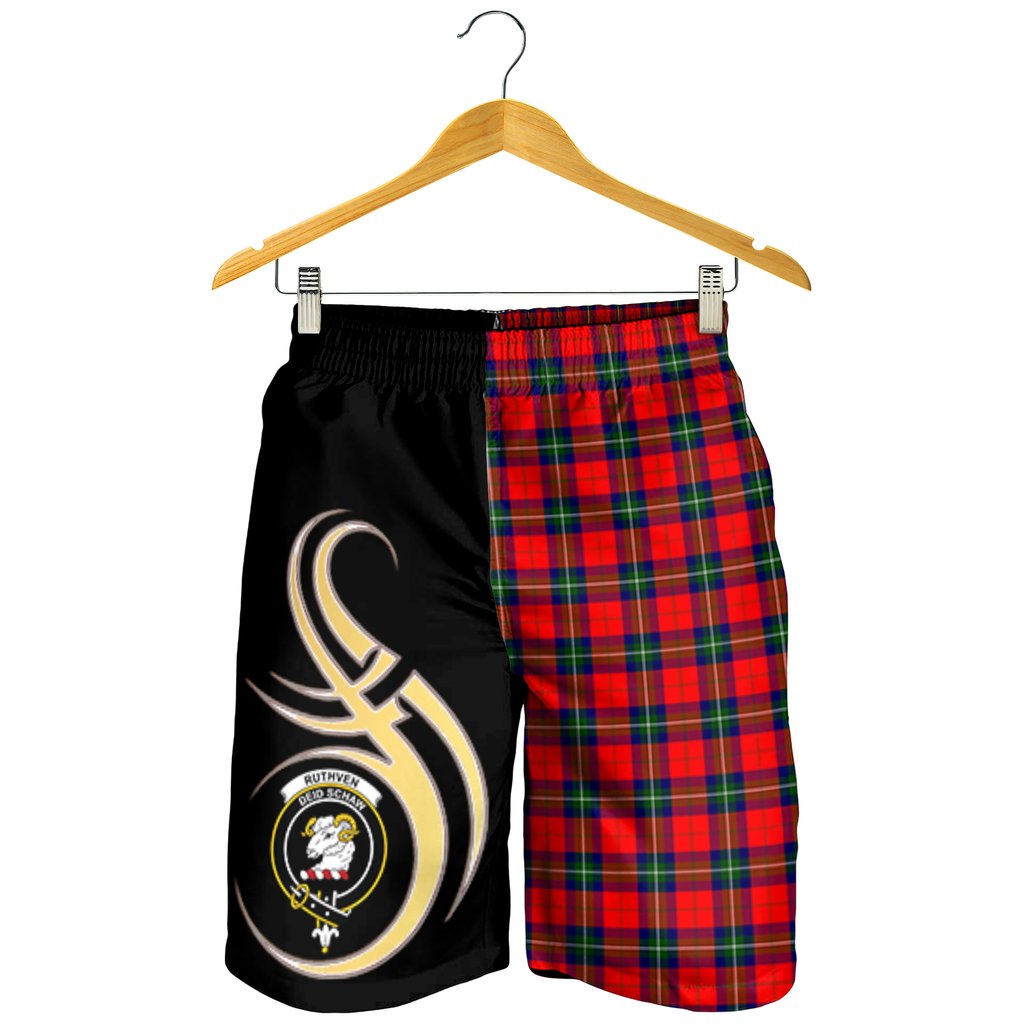 Ruthven Modern Tartan Crest Men's Short PM8