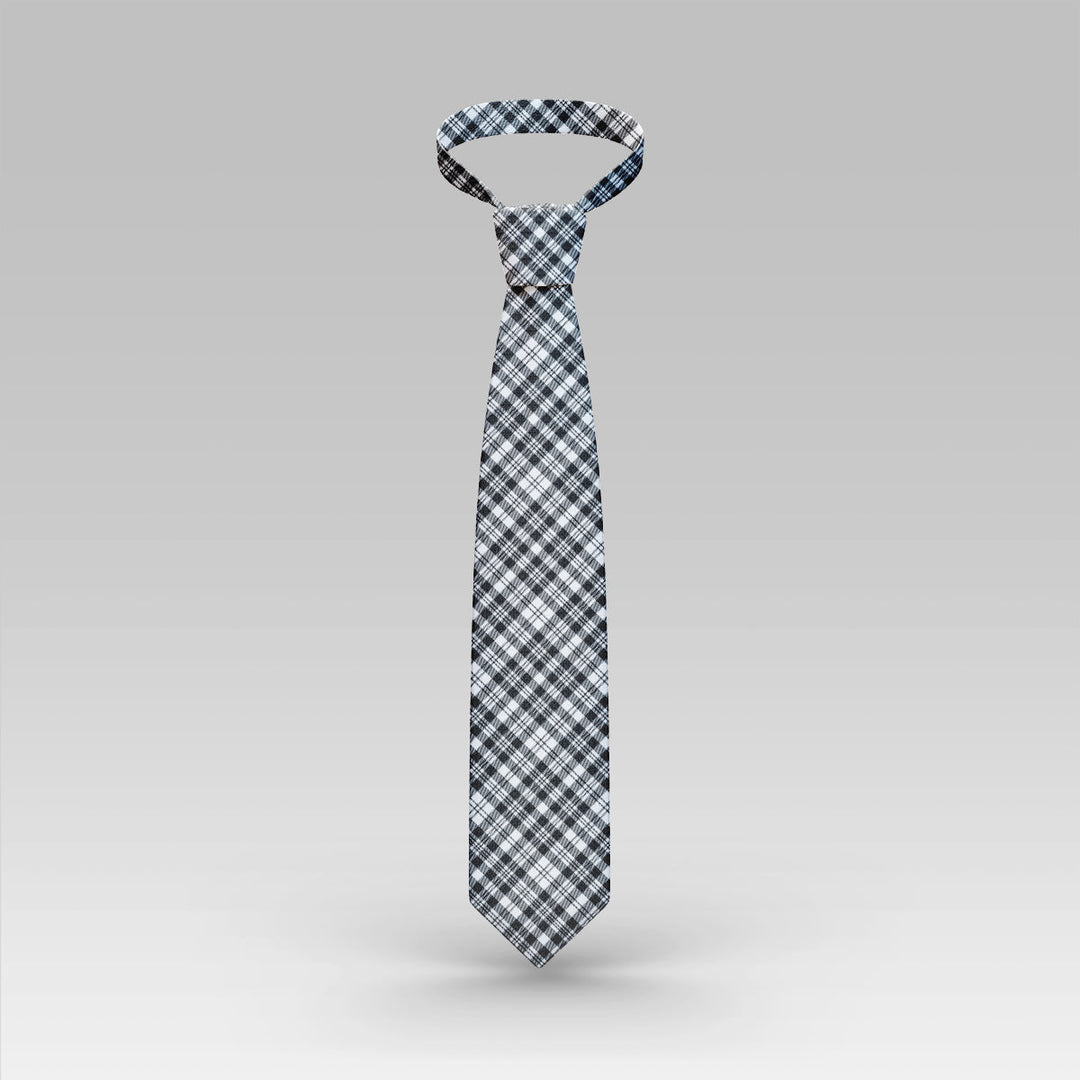 Scott Black & White Modern Tartan Classic Tie