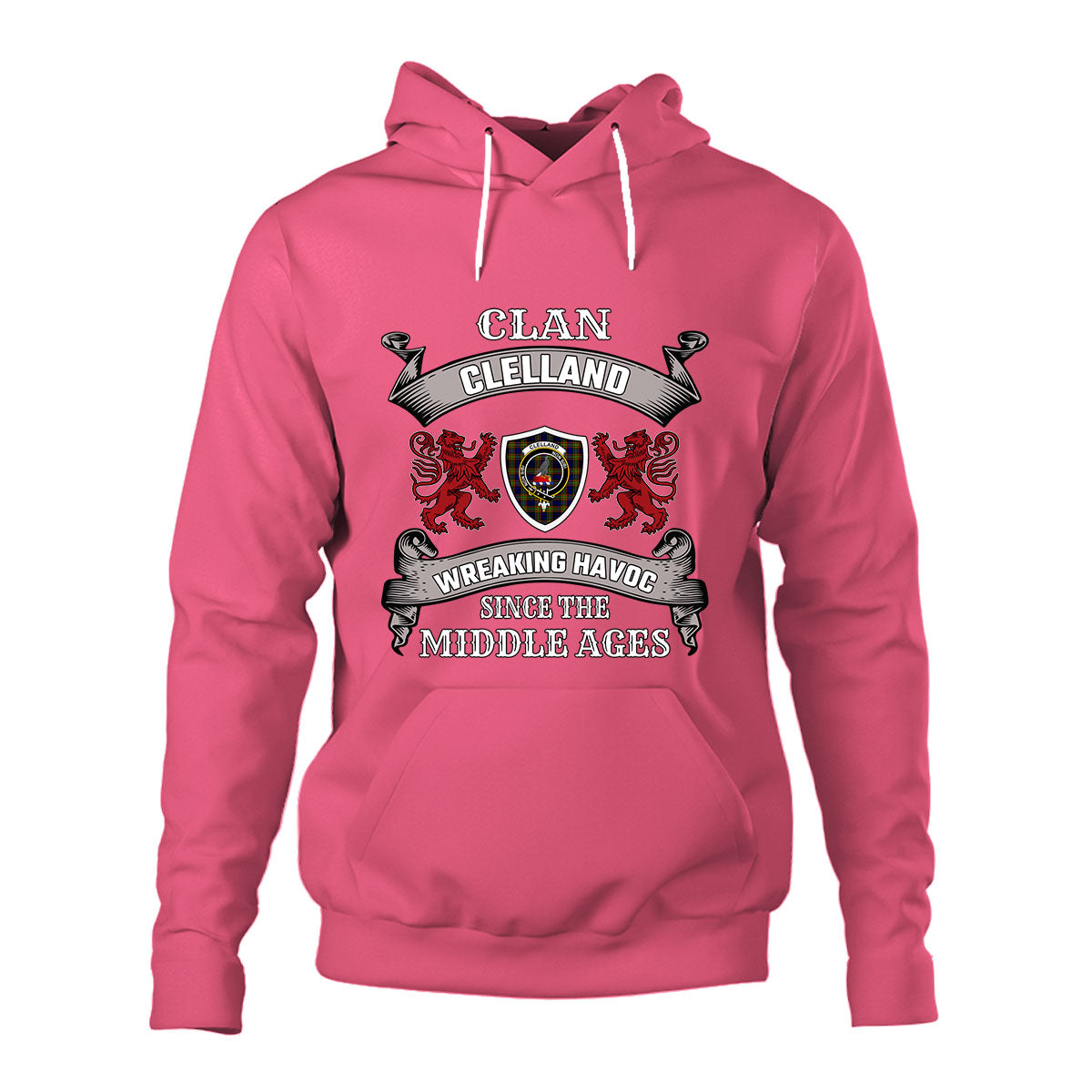 Clelland Family Tartan - 2D Unisex Hoodie