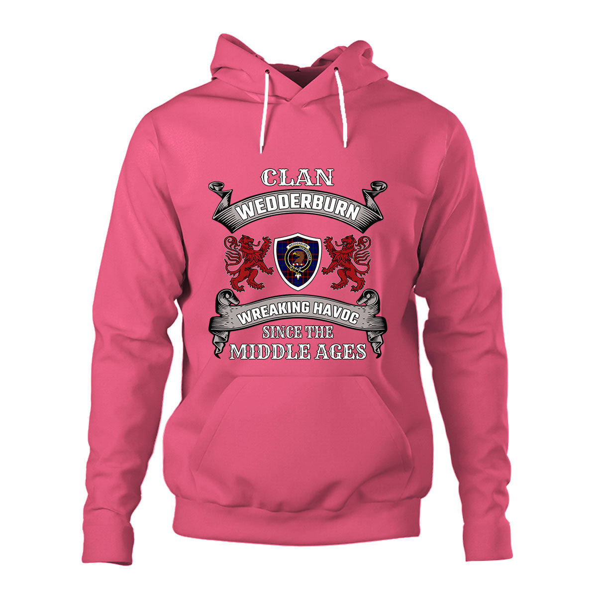 Wedderburn Family Tartan - 2D Unisex Hoodie