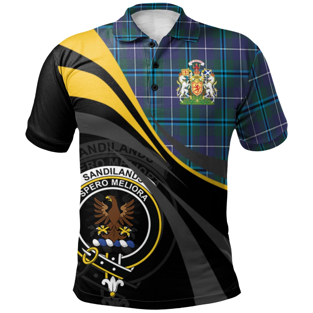 Sandilands Tartan Polo Shirt - Royal Coat Of Arms Style