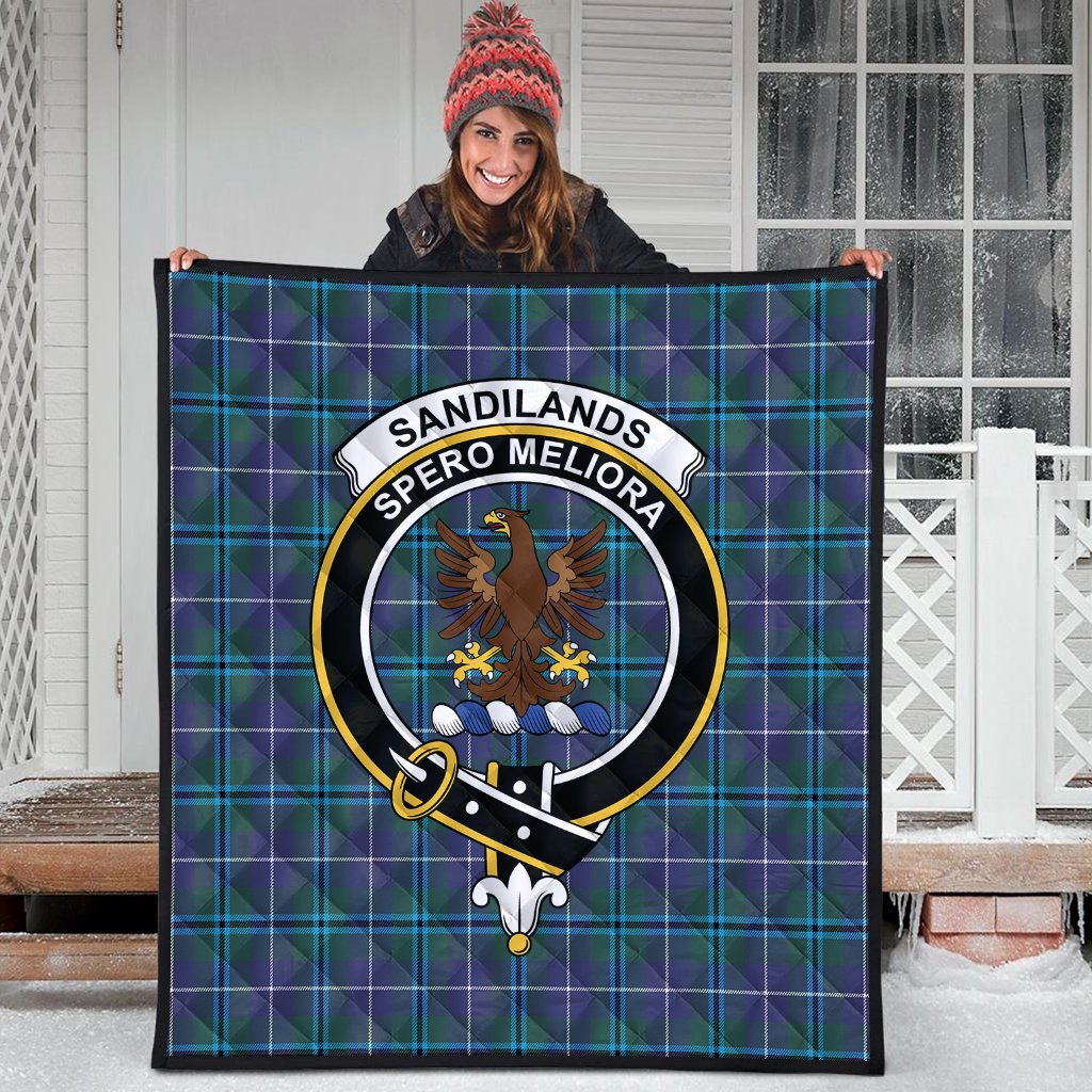 Sandilands Tartan Crest Quilt