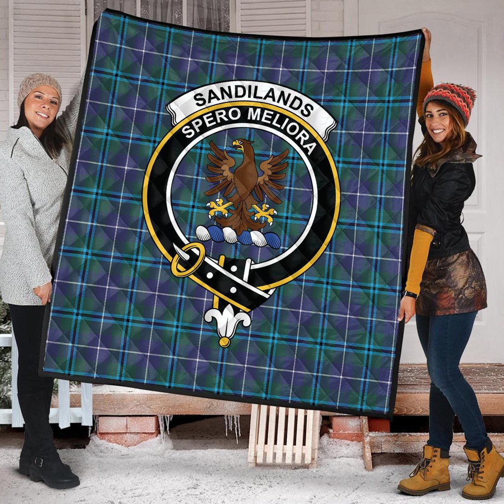 Sandilands Tartan Crest Quilt