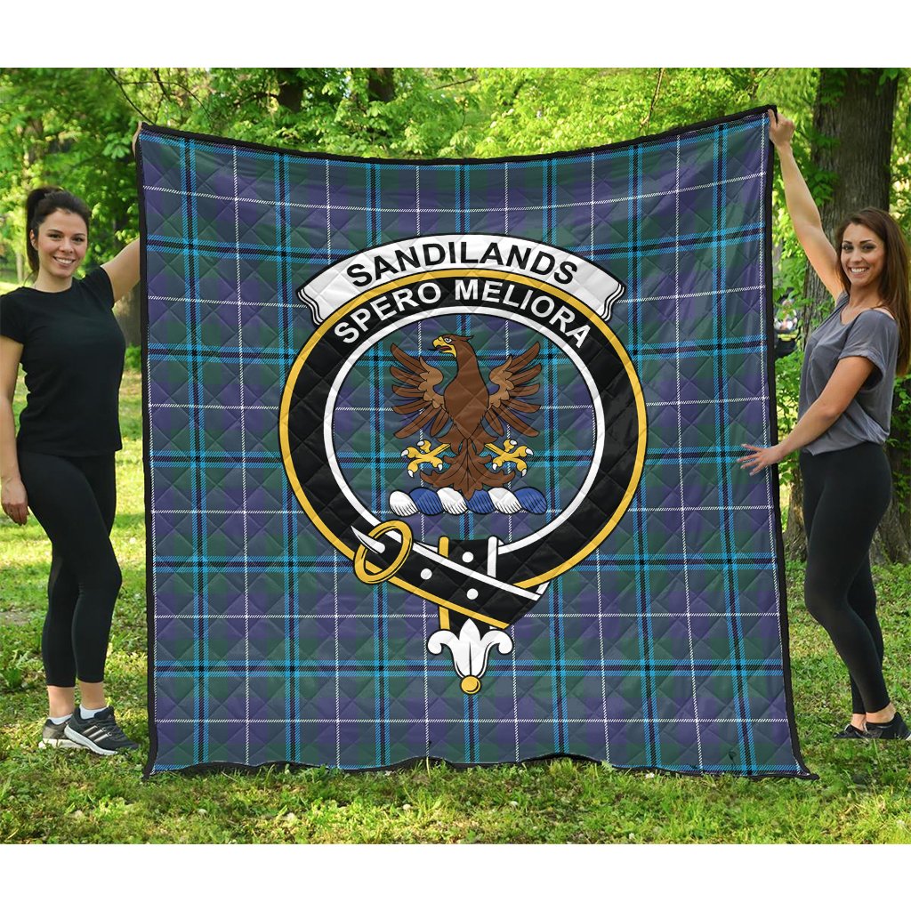 Sandilands Tartan Crest Quilt