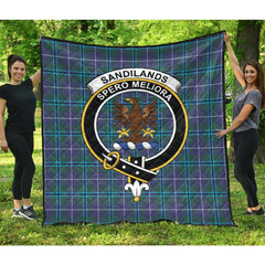 Sandilands Tartan Crest Quilt