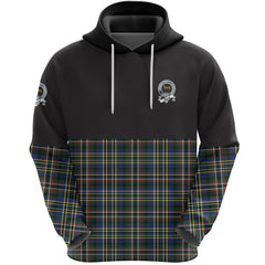 Scott Green Modern Clan Half Of Tartan Hoodie