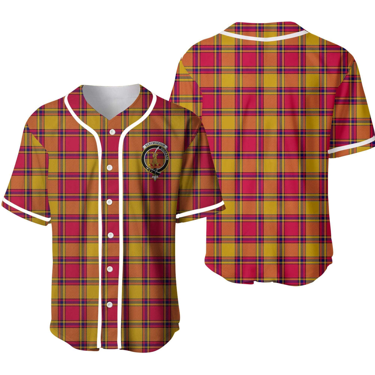 Scrymgeour Tartan Unisex Baseball Jersey