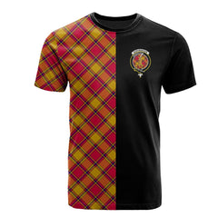 Scrymgeour Tartan T-Shirt Half of Me - Cross Style