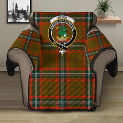 Seton Hunting Modern Tartan Crest Sofa Protector