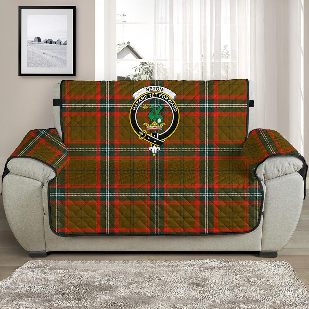 Seton Hunting Modern Tartan Crest Sofa Protector