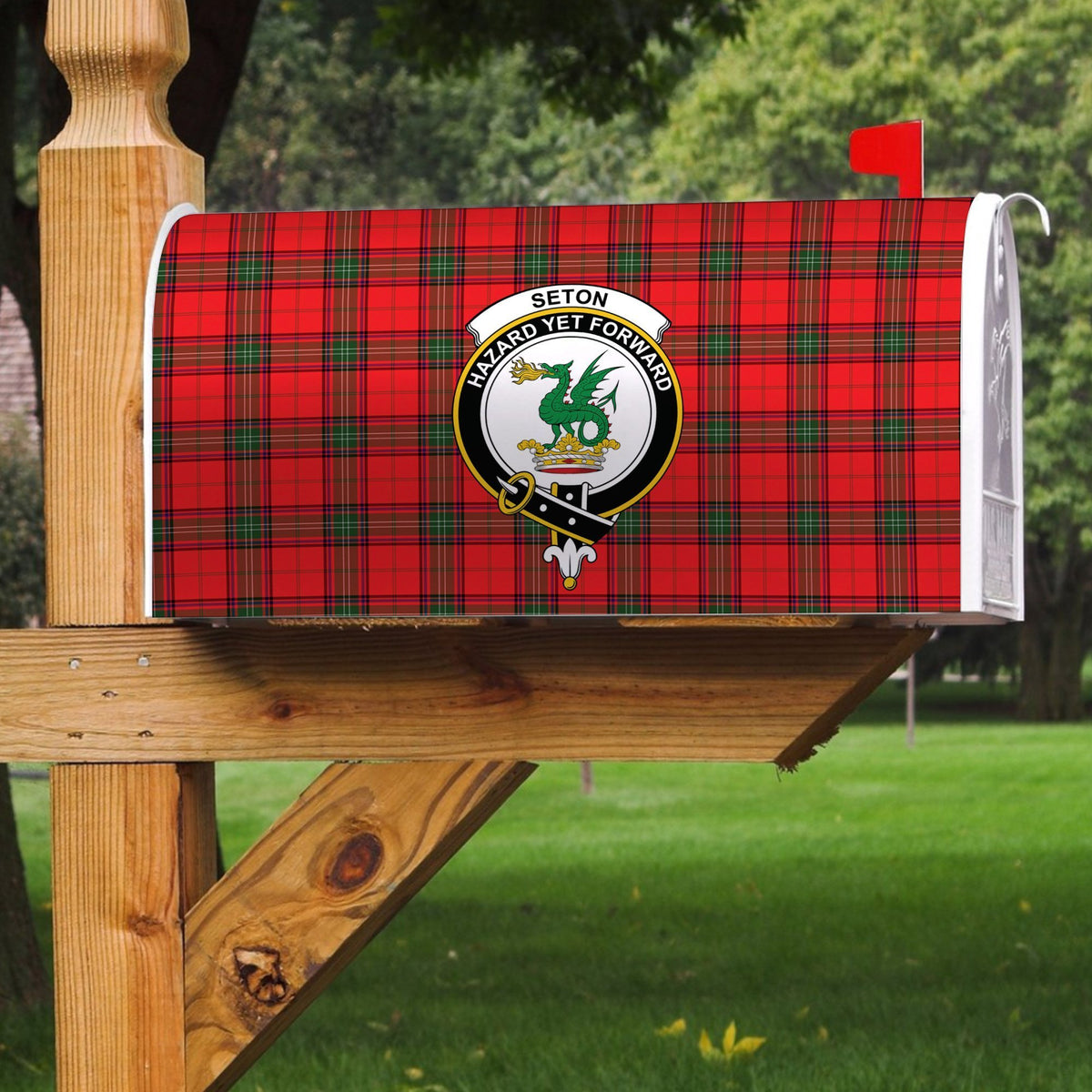 Seton Modern Tartan Crest Mailbox