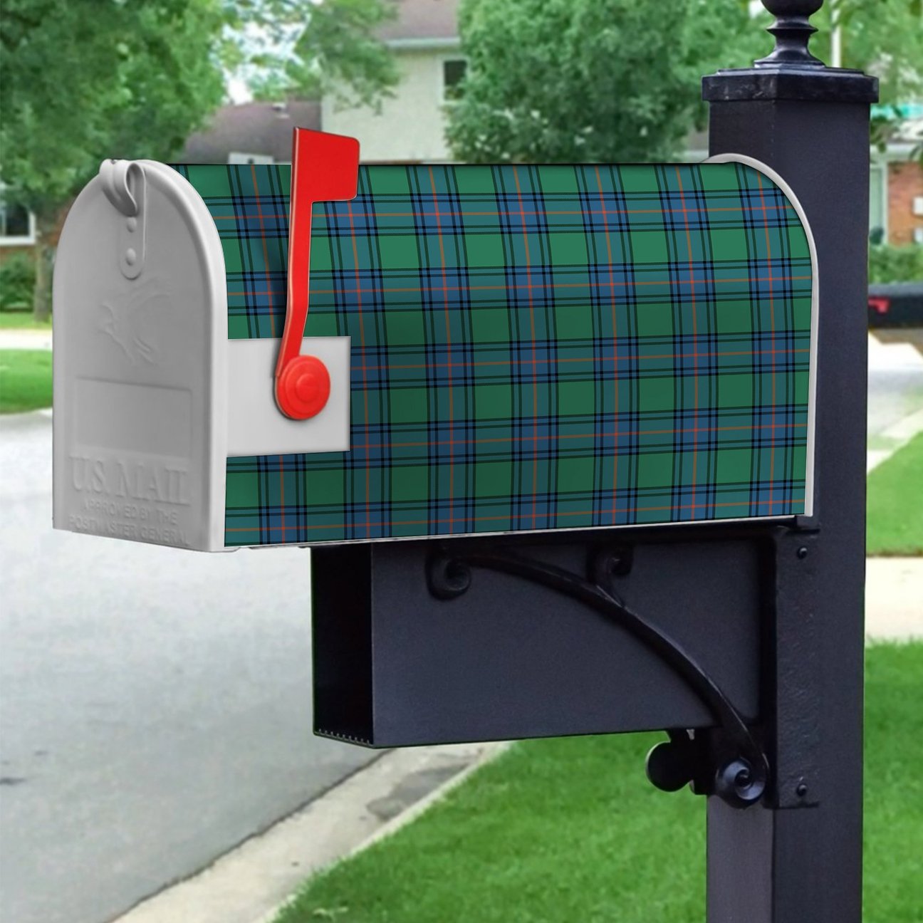 Shaw Ancient Tartan Crest Mailbox