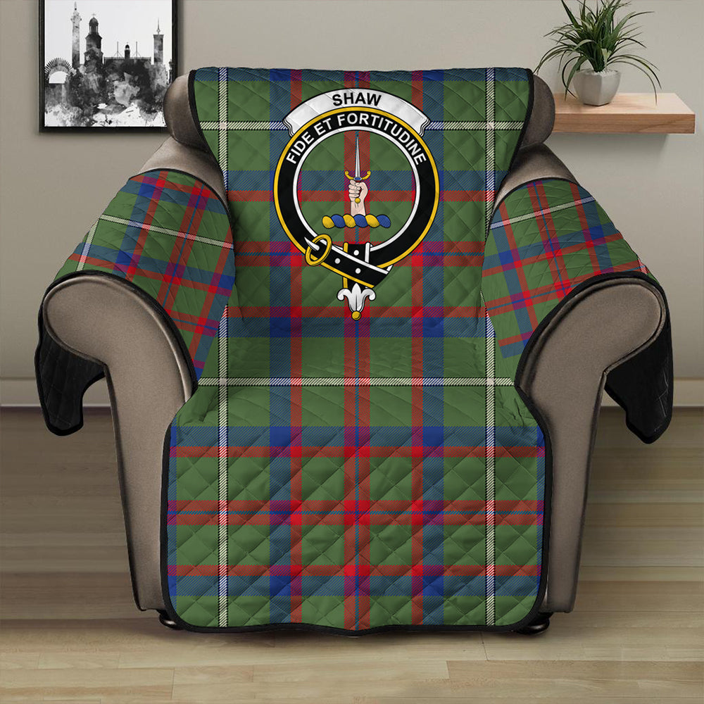 Shaw Green Modern Tartan Crest Sofa Protector