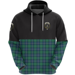 Shaw Ancient Clan Half Of Tartan Hoodie