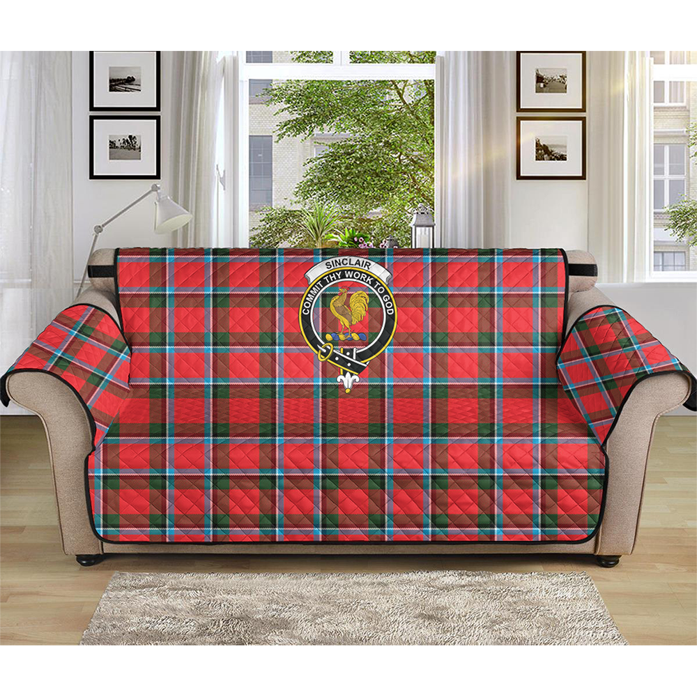 Sinclair Modern Tartan Crest Sofa Protector