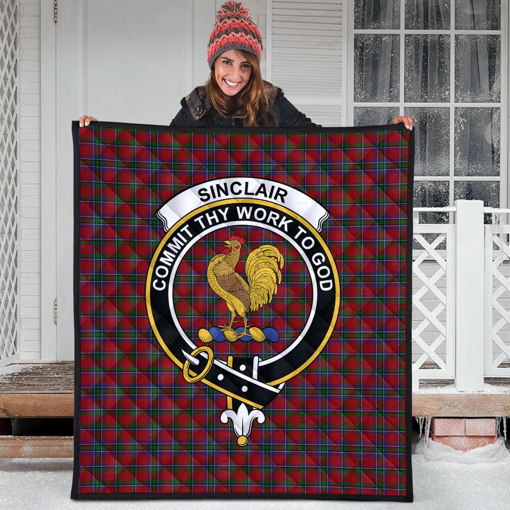 Sinclair Tartan Crest Quilt