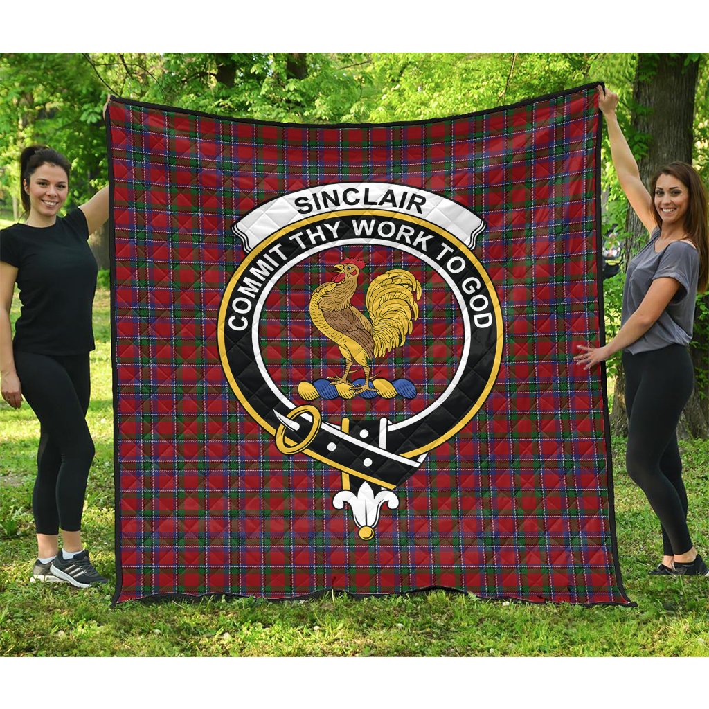 Sinclair Tartan Crest Quilt