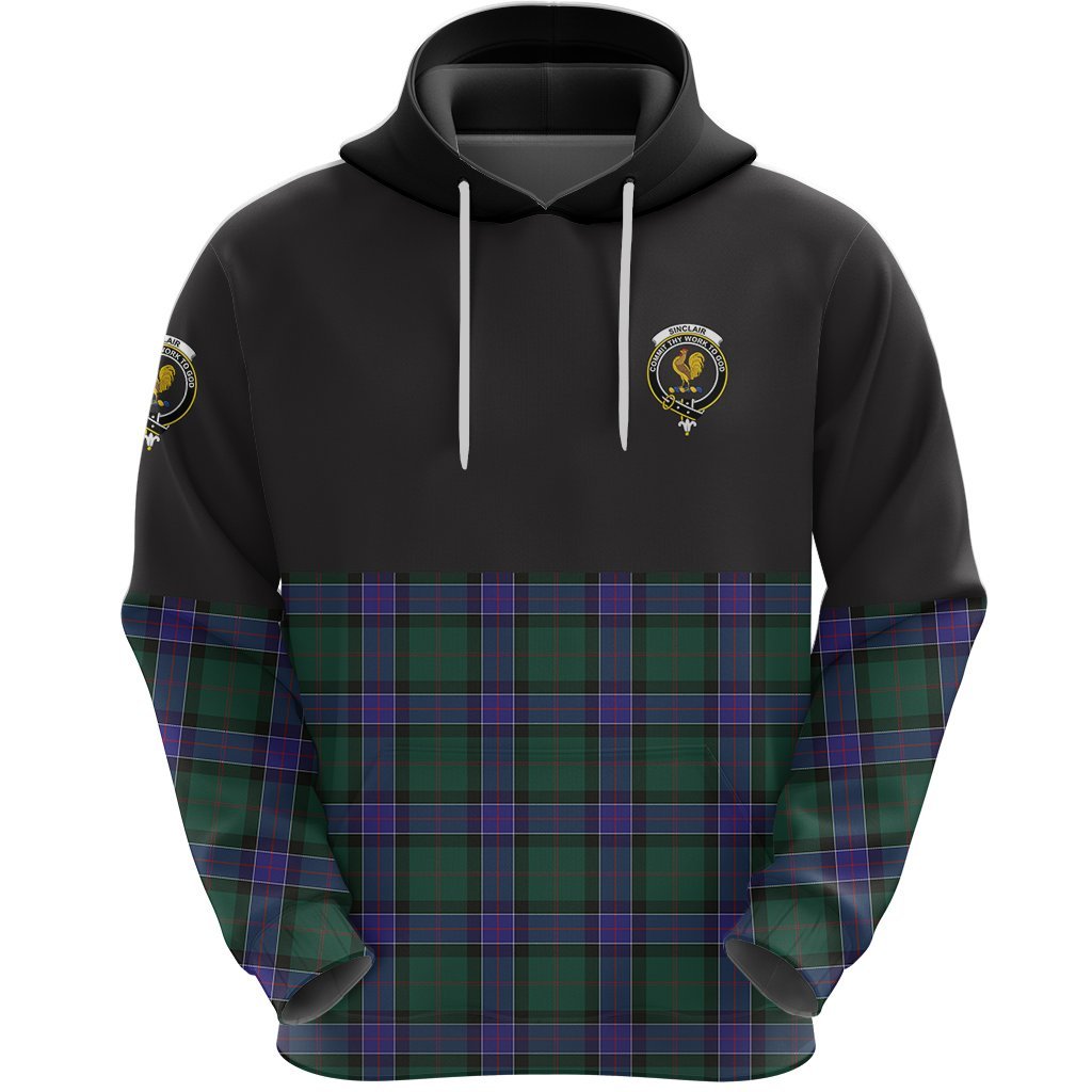 Sinclair Hunting Modern Clan Half Of Tartan Hoodie
