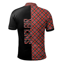 Sinclair Modern Tartan Polo Shirt Half of Me - Cross Style