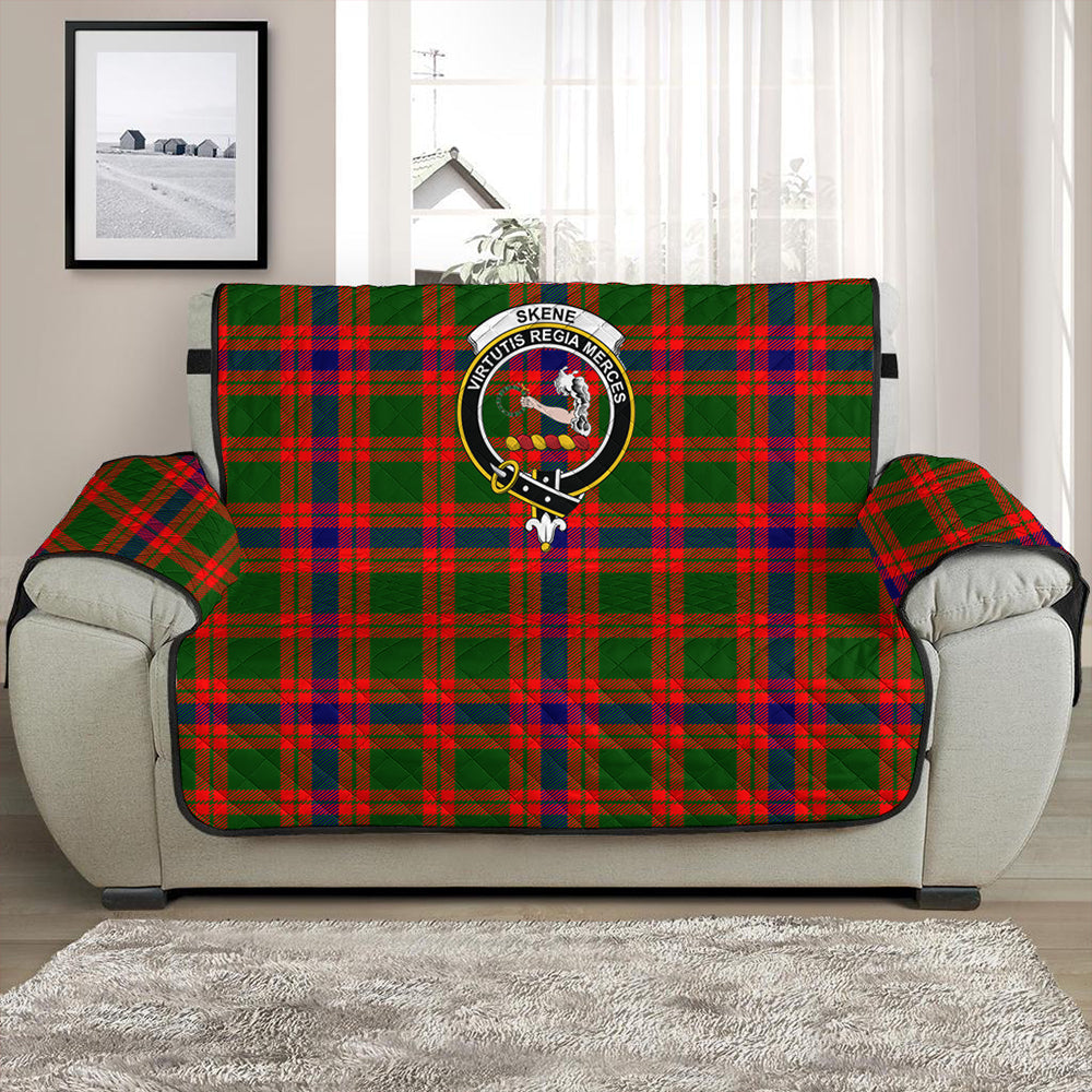 Skene Modern Tartan Crest Sofa Protector