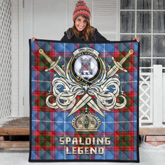 Spalding Tartan Crest Legend Gold Royal Premium Quilt