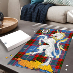 Spalding Tartan Crest Unicorn Scotland Jigsaw Puzzles