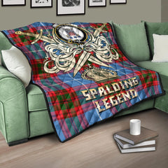 Spalding Tartan Crest Legend Gold Royal Premium Quilt