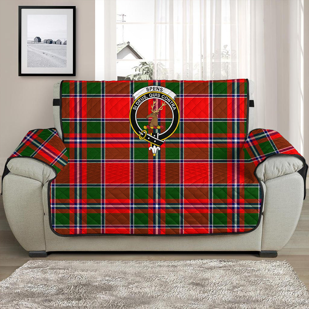 Spens Modern Tartan Crest Sofa Protector