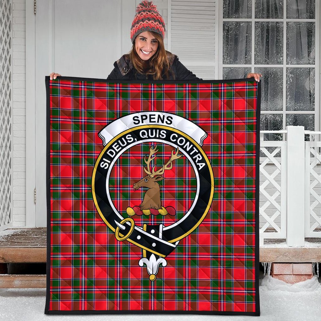 Spens Modern Tartan Crest Quilt