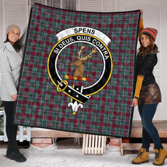 Spens (Spence) Tartan Crest Quilt