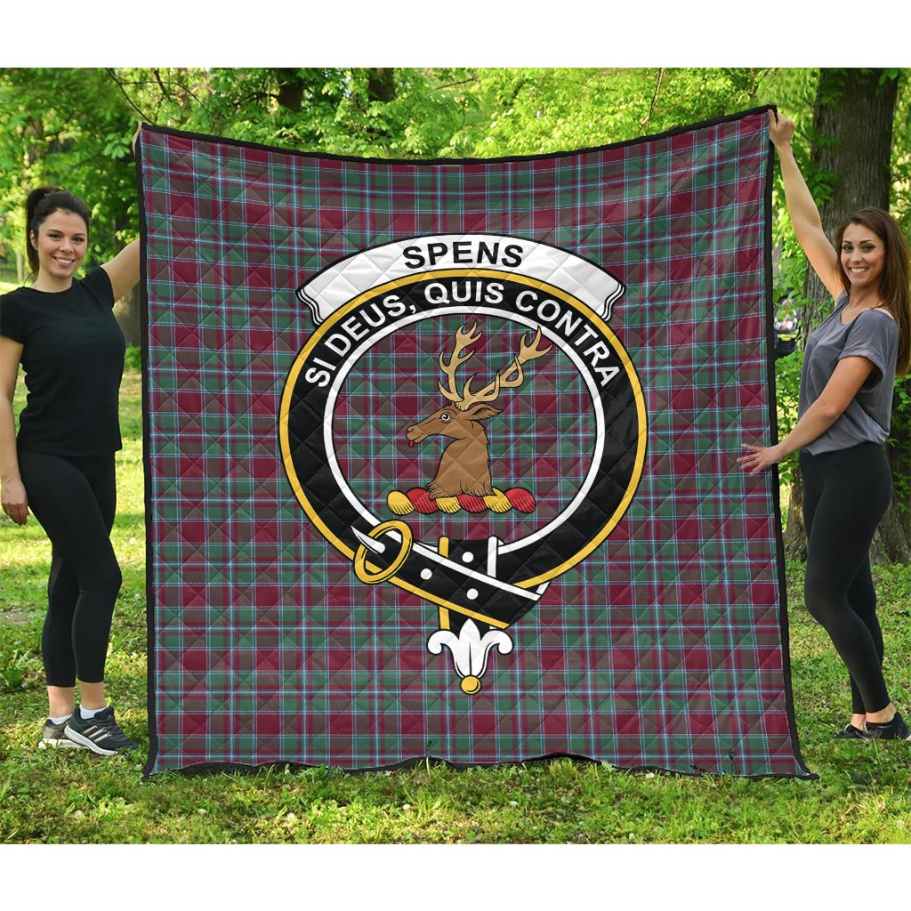Spens (Spence) Tartan Crest Quilt
