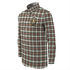 Stewart Dress Ancient Tartan Long Sleeve Button Shirt