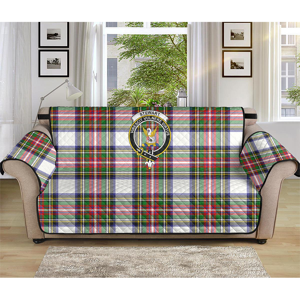 Stewart Dress Modern Tartan Crest Sofa Protector