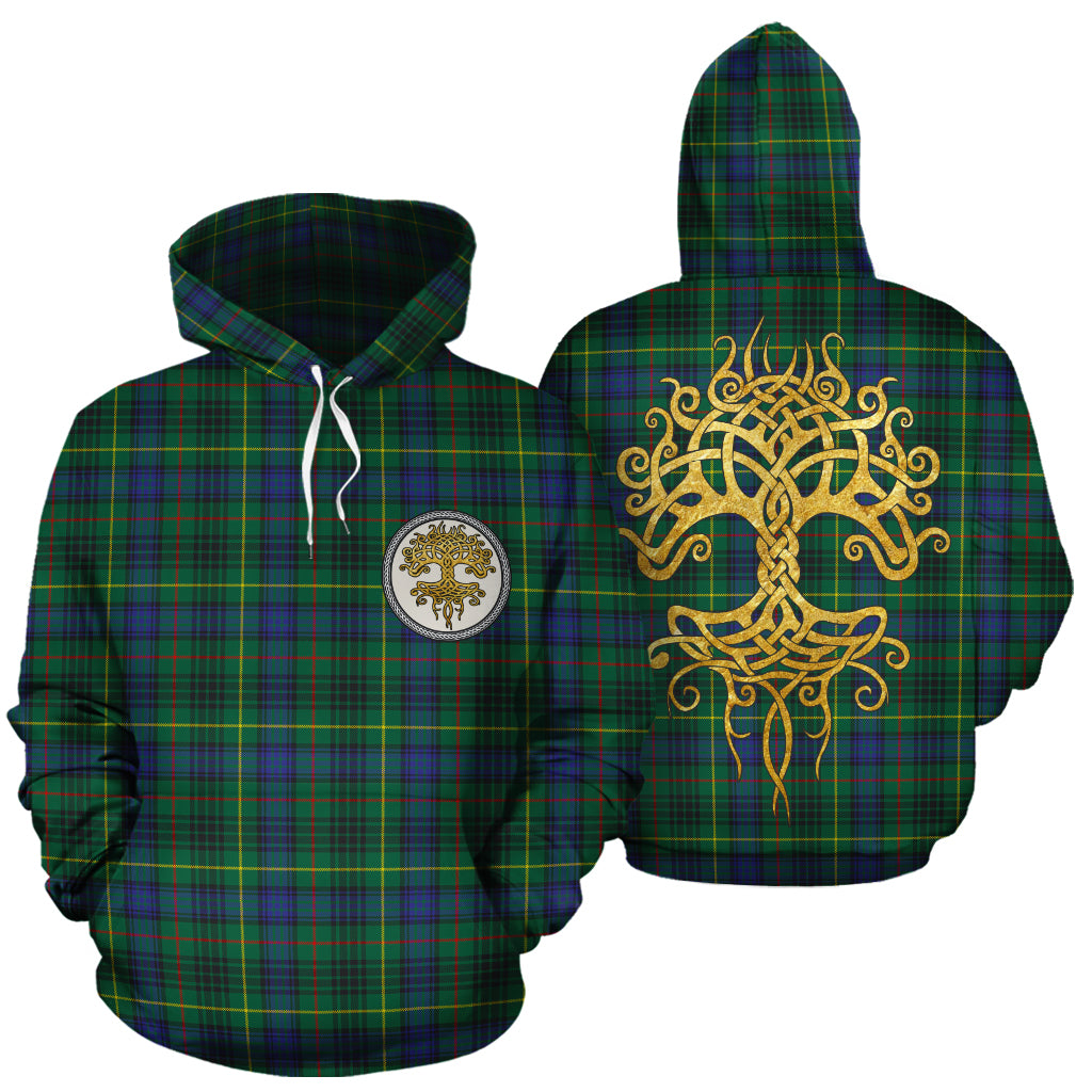 Stewart Hunting Modern Tartan Hoodie - Tree Of Life