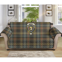 Stewart Hunting Weathered Tartan Crest Sofa Protector