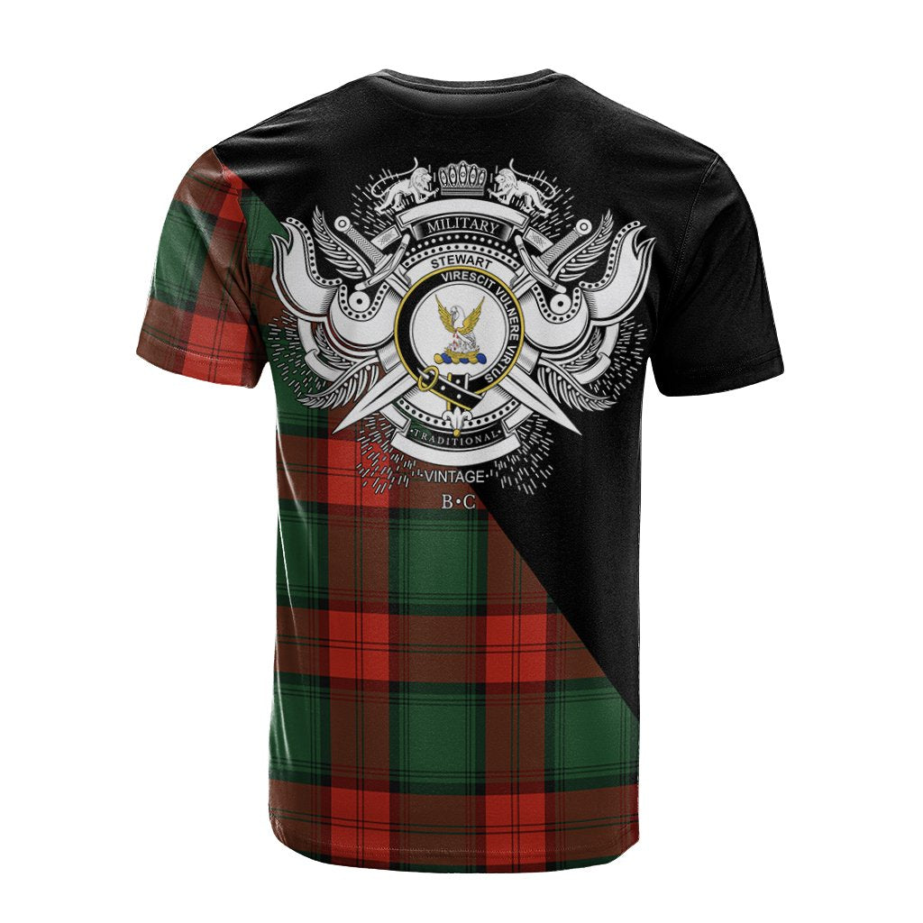Stewart Atholl Modern Tartan - Military T-Shirt