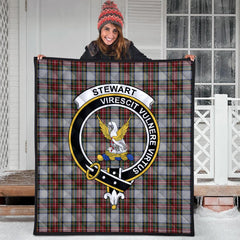 Stewart Dress Tartan Crest Quilt